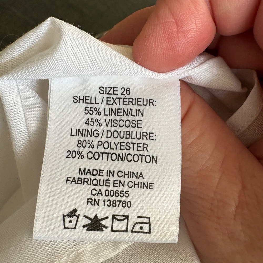 Penningtons Striped Sleeveless Linen Dress 26 NWT - Picture 11 of 12